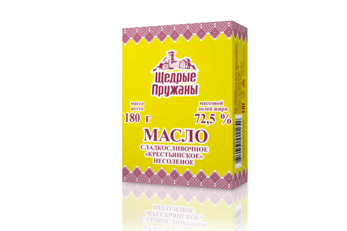 Масло «Крестьянское» 72,5% жир, фасованное - ООО Молочный Дом